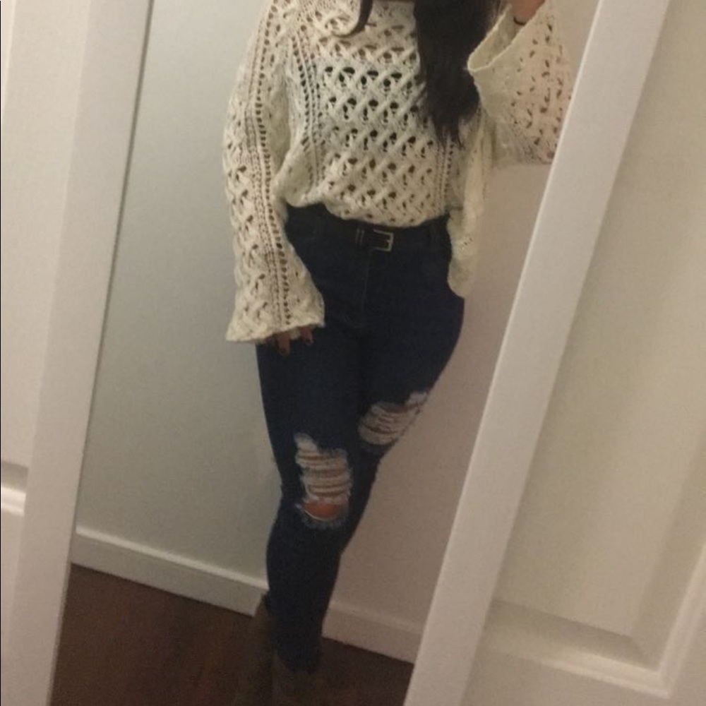 Distressed jeans